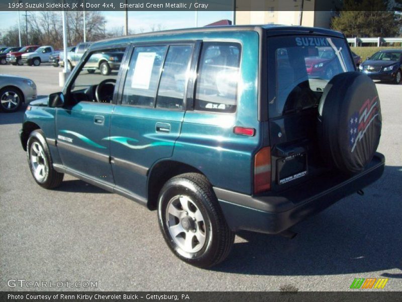 Emerald Green Metallic / Gray 1995 Suzuki Sidekick JX 4 Door 4x4