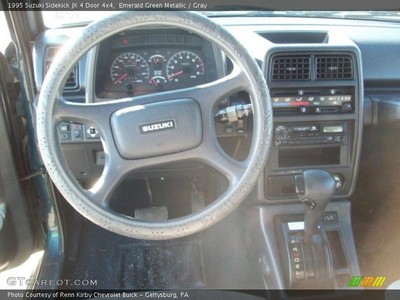 Emerald Green Metallic / Gray 1995 Suzuki Sidekick JX 4 Door 4x4