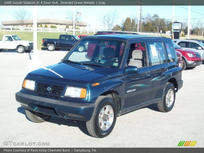 Emerald Green Metallic / Gray 1995 Suzuki Sidekick JX 4 Door 4x4