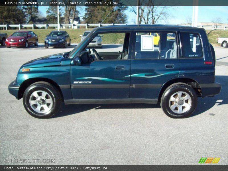 Emerald Green Metallic / Gray 1995 Suzuki Sidekick JX 4 Door 4x4