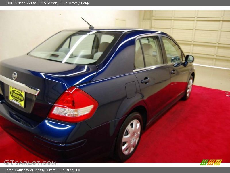 Blue Onyx / Beige 2008 Nissan Versa 1.8 S Sedan