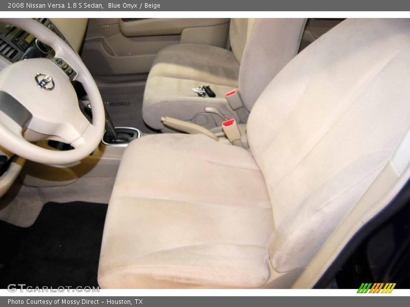 Blue Onyx / Beige 2008 Nissan Versa 1.8 S Sedan