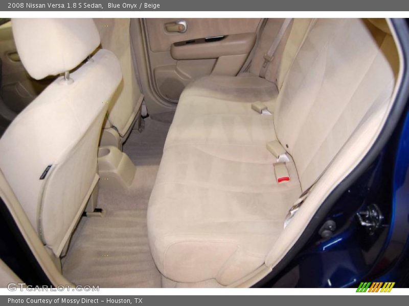 Blue Onyx / Beige 2008 Nissan Versa 1.8 S Sedan