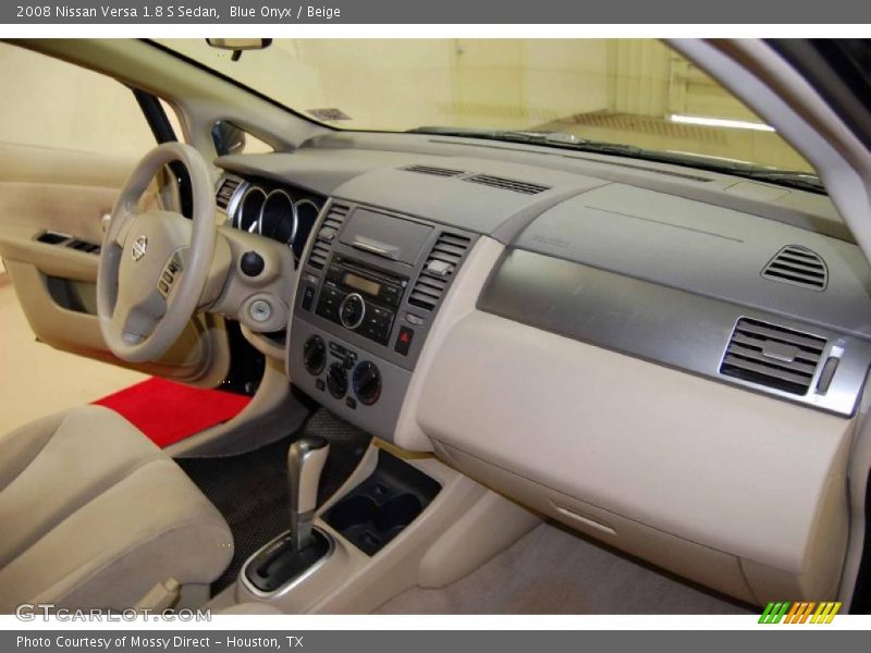 Blue Onyx / Beige 2008 Nissan Versa 1.8 S Sedan