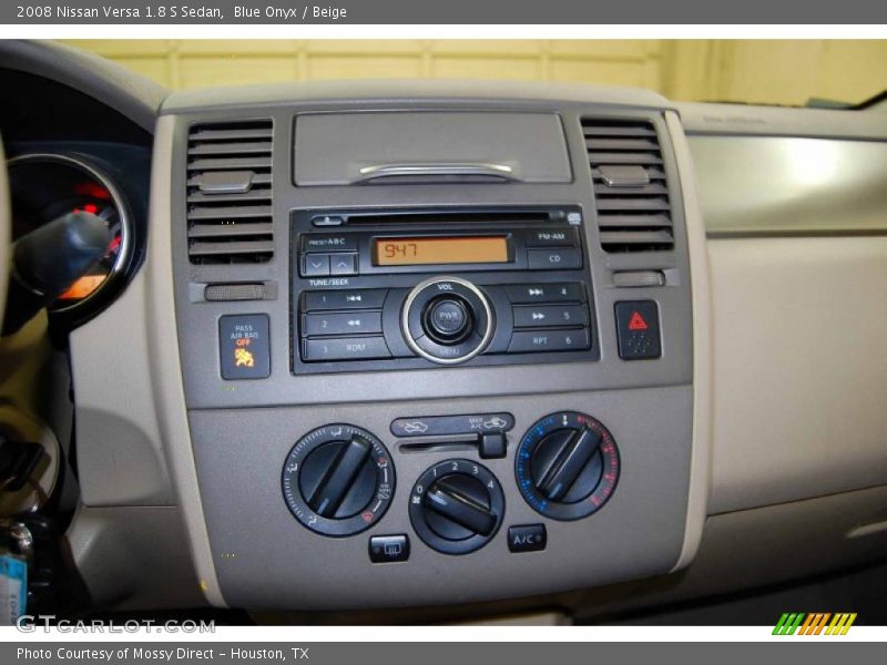 Blue Onyx / Beige 2008 Nissan Versa 1.8 S Sedan