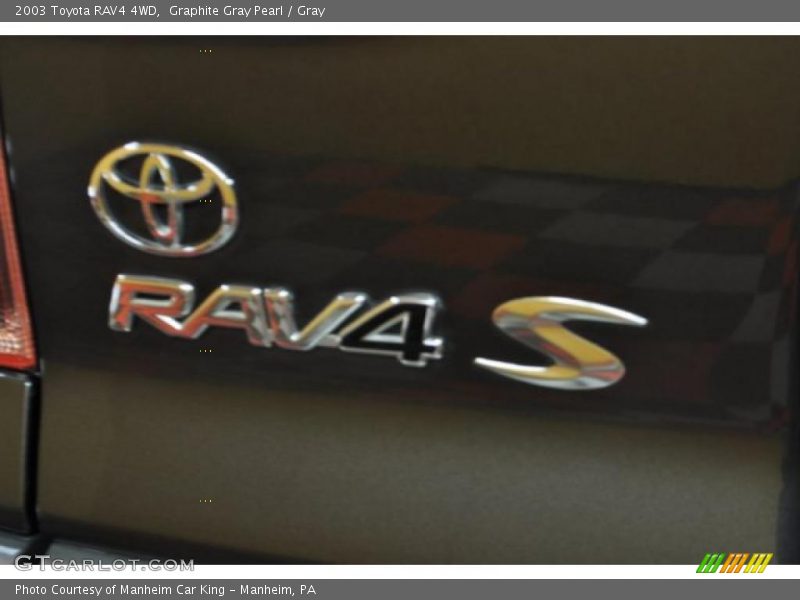 Graphite Gray Pearl / Gray 2003 Toyota RAV4 4WD