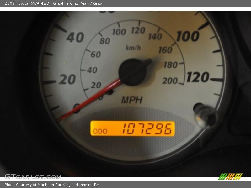 Graphite Gray Pearl / Gray 2003 Toyota RAV4 4WD