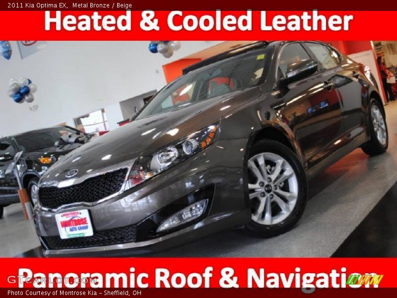 Metal Bronze / Beige 2011 Kia Optima EX