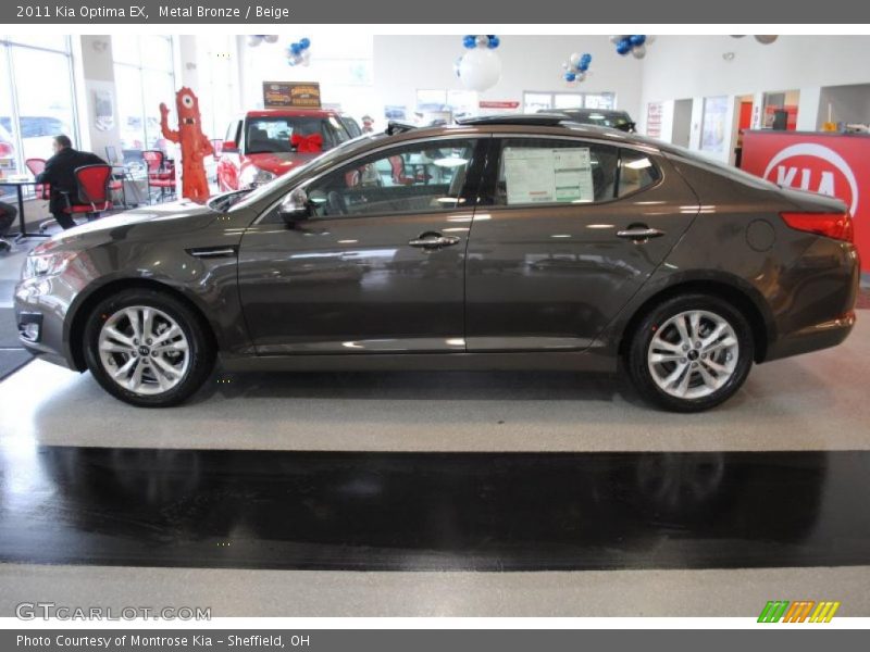 Metal Bronze / Beige 2011 Kia Optima EX