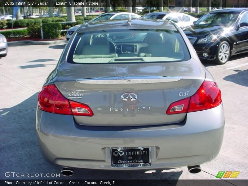 Platinum Graphite / Stone 2009 Infiniti G 37 Sedan