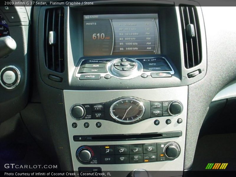 Platinum Graphite / Stone 2009 Infiniti G 37 Sedan