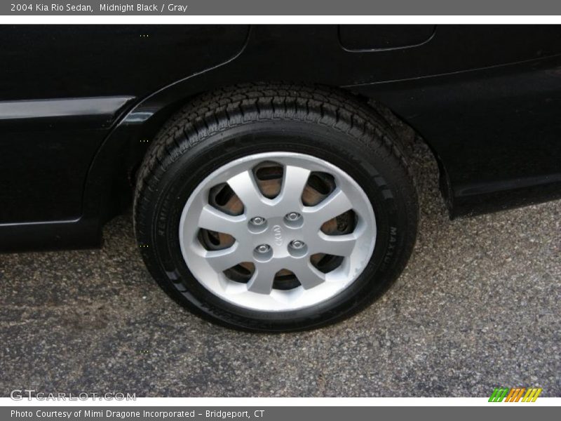 Midnight Black / Gray 2004 Kia Rio Sedan
