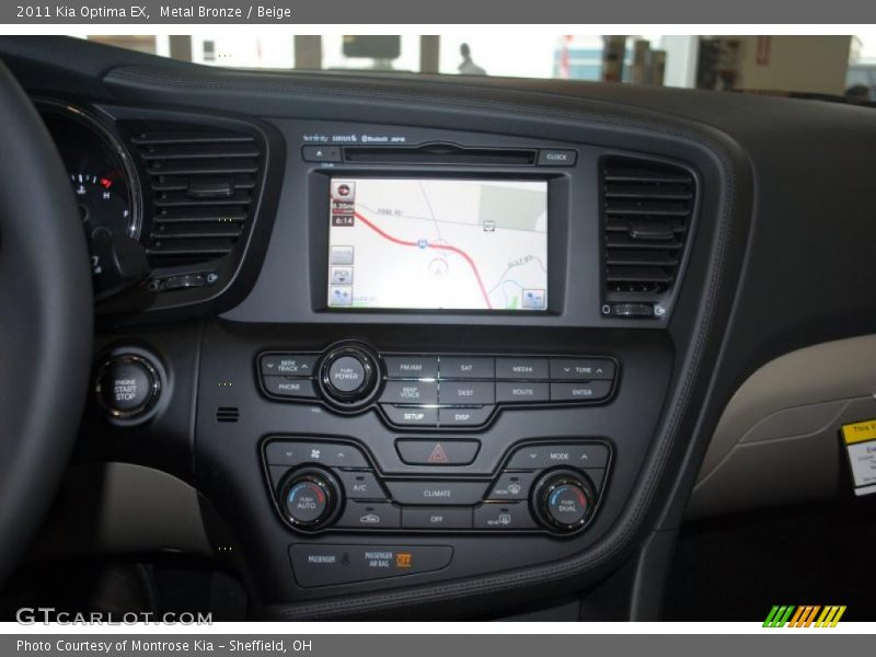 Metal Bronze / Beige 2011 Kia Optima EX