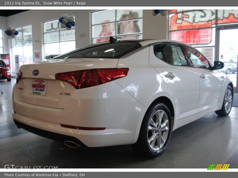 Snow White Pearl / Beige 2011 Kia Optima EX