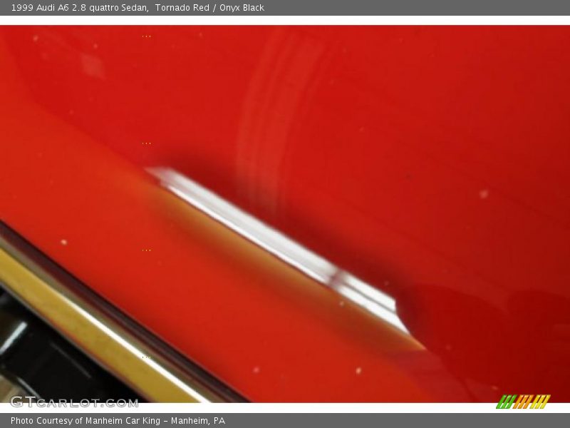 Tornado Red / Onyx Black 1999 Audi A6 2.8 quattro Sedan