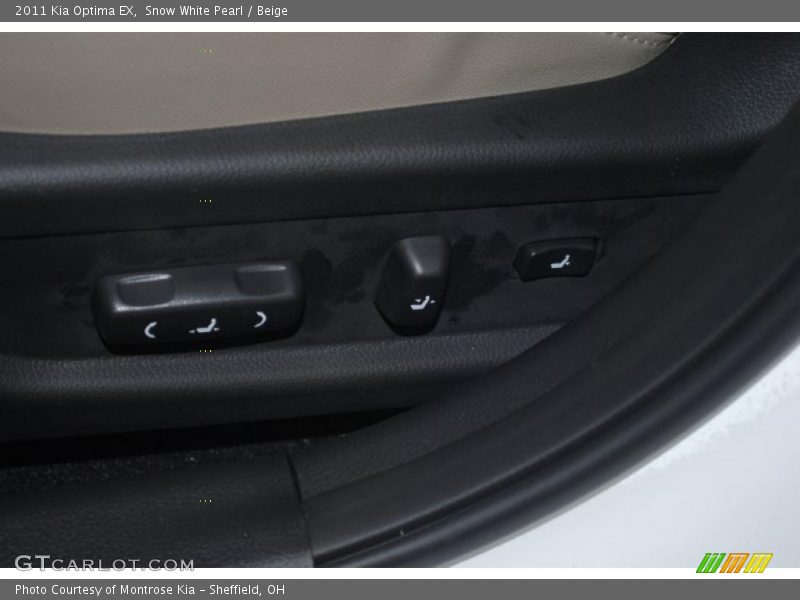 Snow White Pearl / Beige 2011 Kia Optima EX