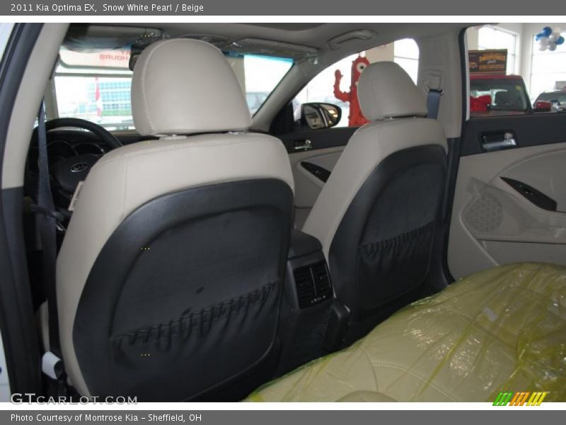 Snow White Pearl / Beige 2011 Kia Optima EX
