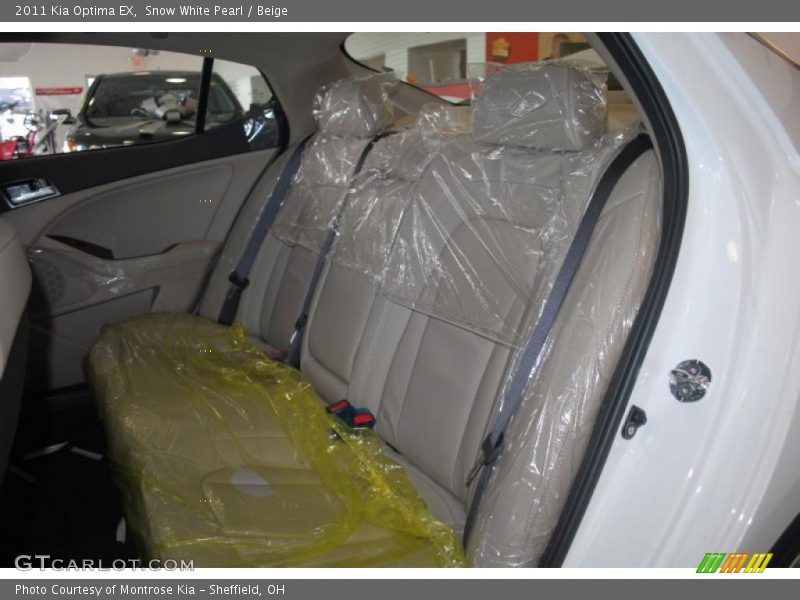 Snow White Pearl / Beige 2011 Kia Optima EX