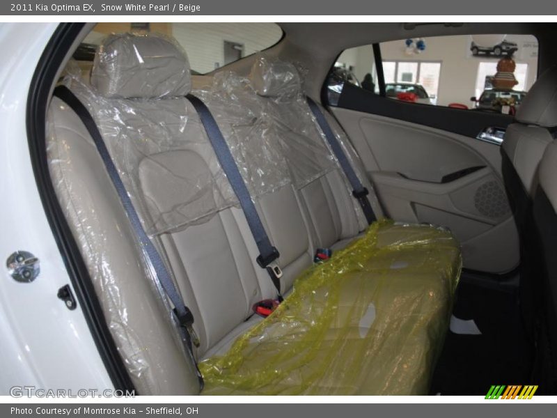 Snow White Pearl / Beige 2011 Kia Optima EX