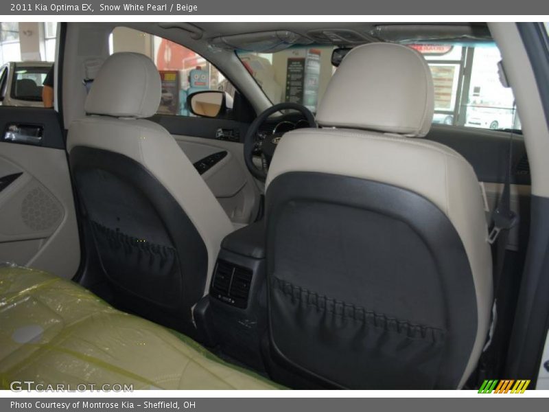 Snow White Pearl / Beige 2011 Kia Optima EX