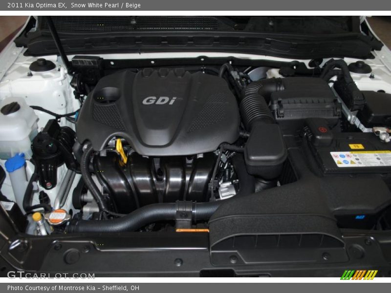 Snow White Pearl / Beige 2011 Kia Optima EX