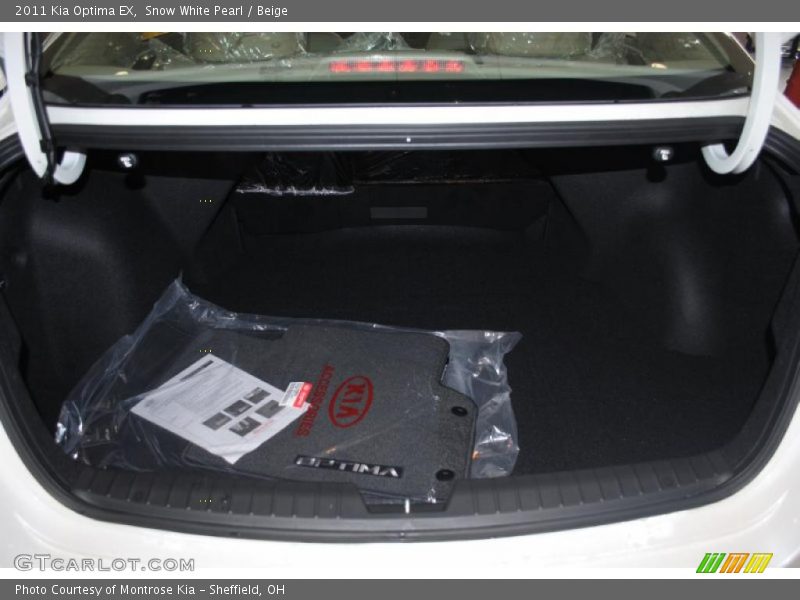 Snow White Pearl / Beige 2011 Kia Optima EX