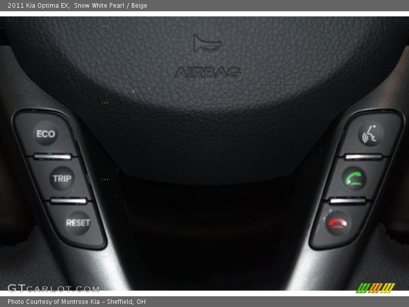 Snow White Pearl / Beige 2011 Kia Optima EX