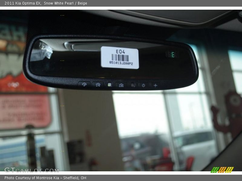 Snow White Pearl / Beige 2011 Kia Optima EX