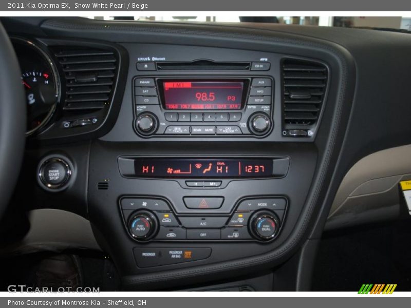 Snow White Pearl / Beige 2011 Kia Optima EX