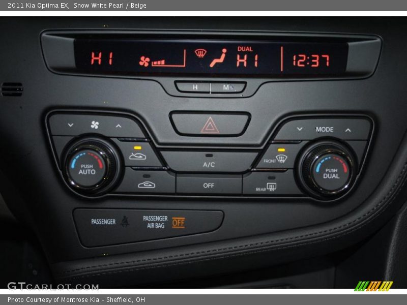 Snow White Pearl / Beige 2011 Kia Optima EX
