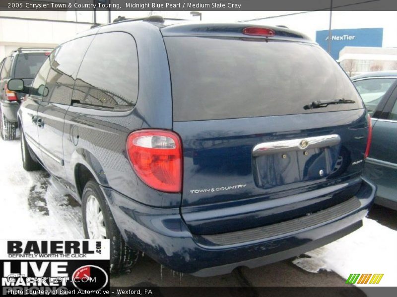 Midnight Blue Pearl / Medium Slate Gray 2005 Chrysler Town & Country Touring