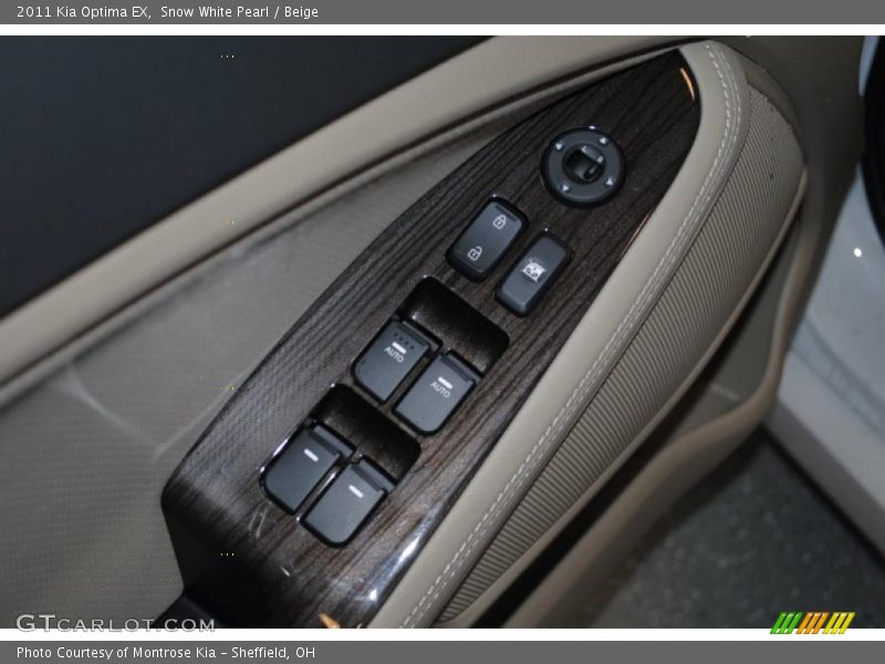 Snow White Pearl / Beige 2011 Kia Optima EX