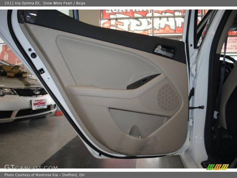 Snow White Pearl / Beige 2011 Kia Optima EX