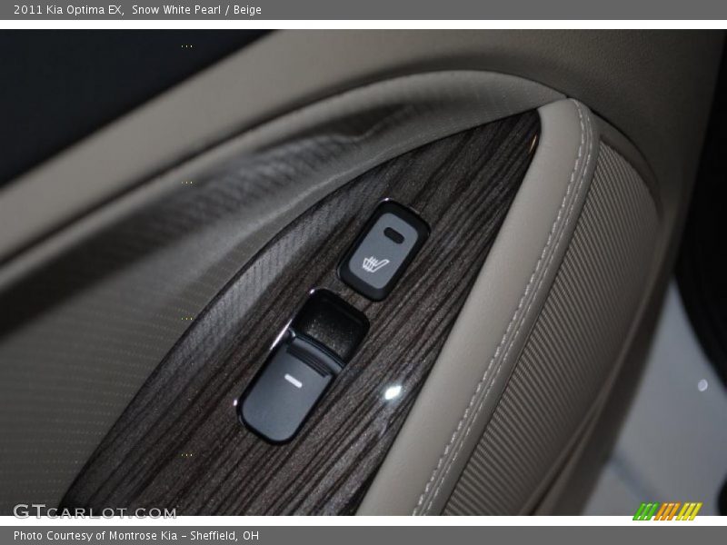 Snow White Pearl / Beige 2011 Kia Optima EX