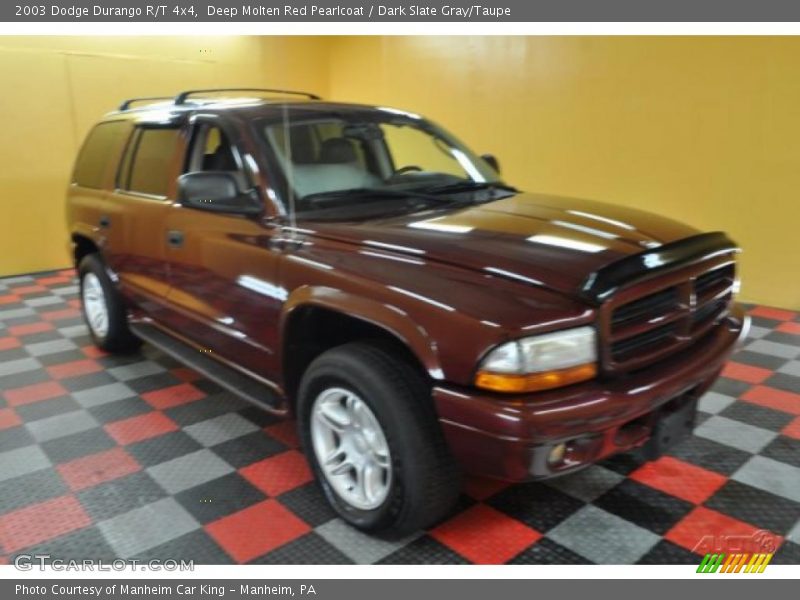 Deep Molten Red Pearlcoat / Dark Slate Gray/Taupe 2003 Dodge Durango R/T 4x4