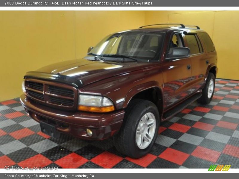 Deep Molten Red Pearlcoat / Dark Slate Gray/Taupe 2003 Dodge Durango R/T 4x4