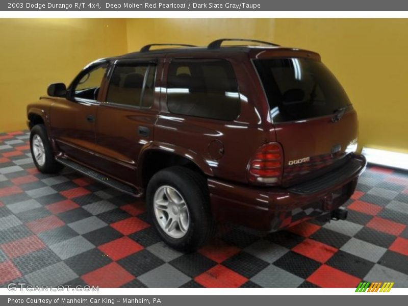 Deep Molten Red Pearlcoat / Dark Slate Gray/Taupe 2003 Dodge Durango R/T 4x4