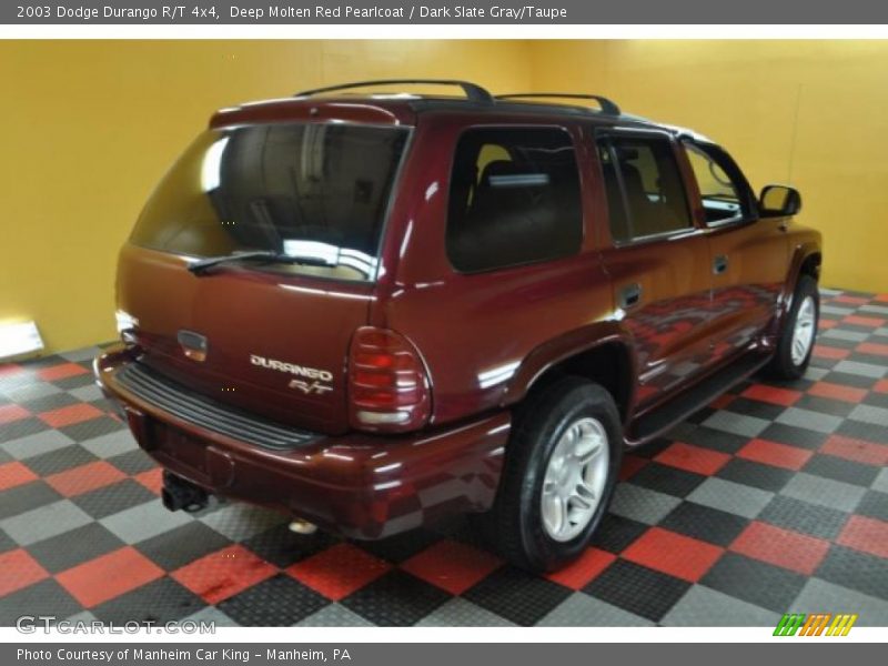 Deep Molten Red Pearlcoat / Dark Slate Gray/Taupe 2003 Dodge Durango R/T 4x4