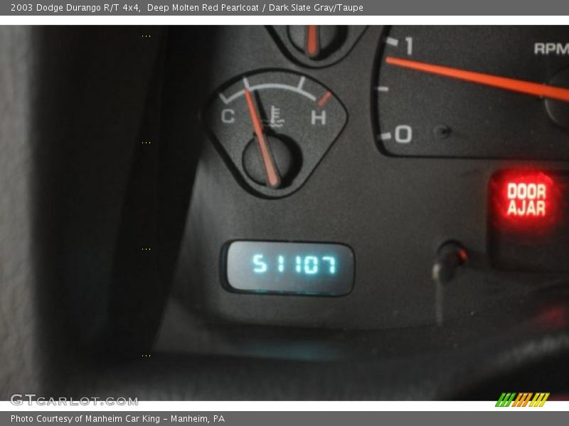 Deep Molten Red Pearlcoat / Dark Slate Gray/Taupe 2003 Dodge Durango R/T 4x4