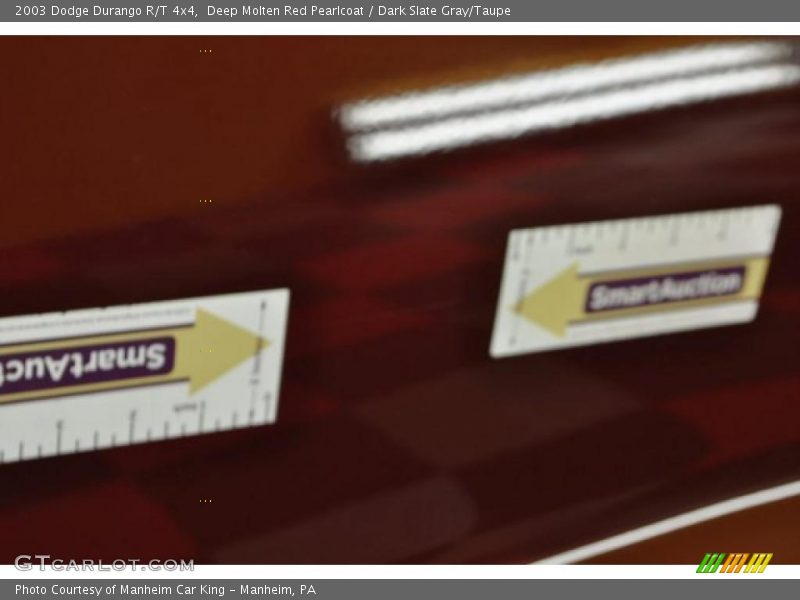 Deep Molten Red Pearlcoat / Dark Slate Gray/Taupe 2003 Dodge Durango R/T 4x4