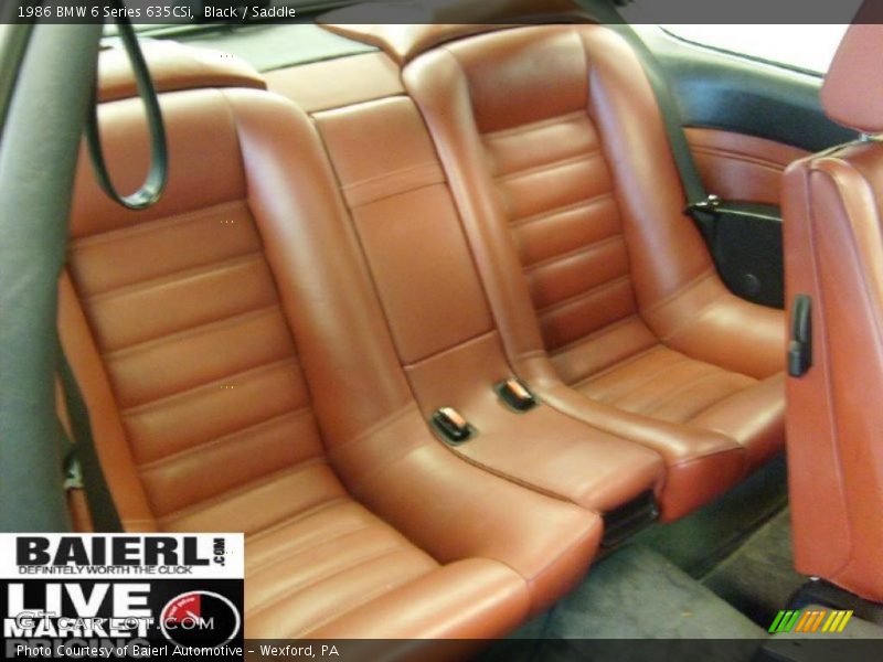  1986 6 Series 635CSi Saddle Interior