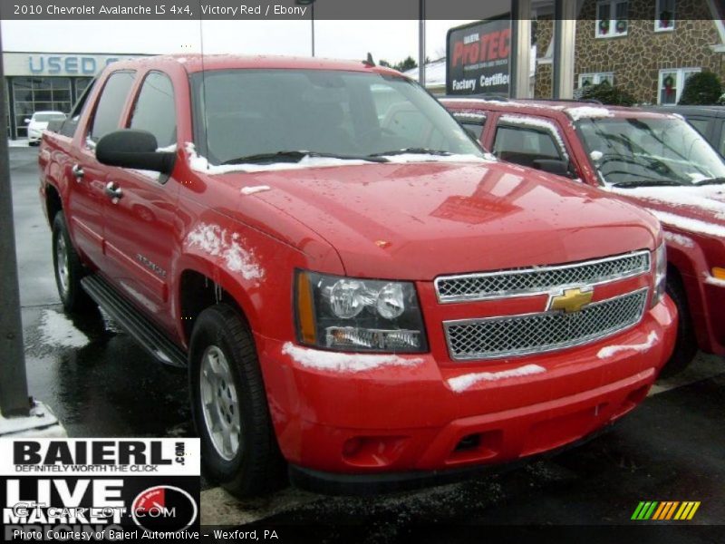 Victory Red / Ebony 2010 Chevrolet Avalanche LS 4x4