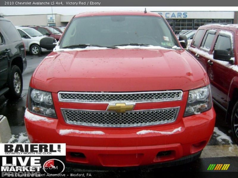 Victory Red / Ebony 2010 Chevrolet Avalanche LS 4x4