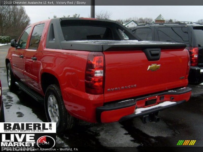 Victory Red / Ebony 2010 Chevrolet Avalanche LS 4x4