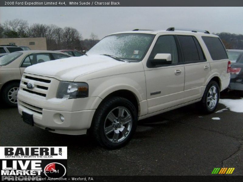 White Suede / Charcoal Black 2008 Ford Expedition Limited 4x4