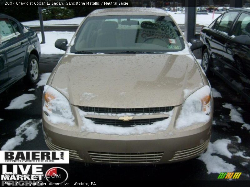 Sandstone Metallic / Neutral Beige 2007 Chevrolet Cobalt LS Sedan