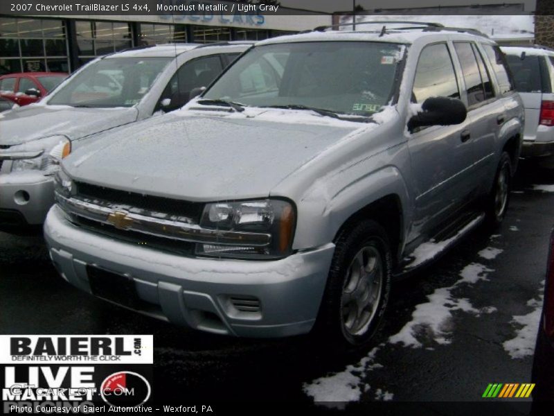 Moondust Metallic / Light Gray 2007 Chevrolet TrailBlazer LS 4x4