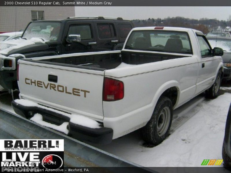 Summit White / Medium Gray 2000 Chevrolet S10 Regular Cab