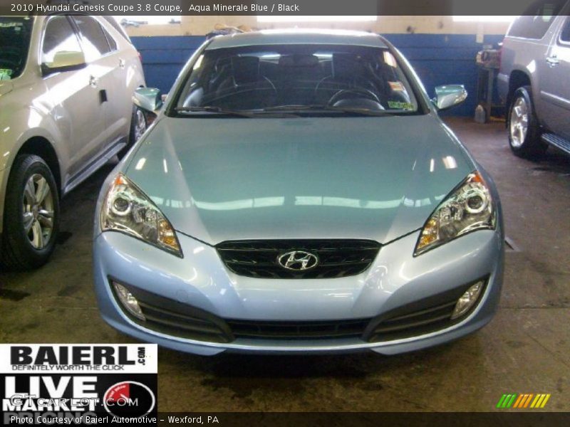 Aqua Minerale Blue / Black 2010 Hyundai Genesis Coupe 3.8 Coupe