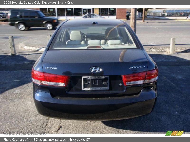 Deepwater Blue / Gray 2008 Hyundai Sonata GLS